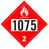 Eticheta pentru gaz petrolier lichefiat UN 1075