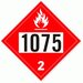 Eticheta pentru gaz petrolier lichefiat UN 1075